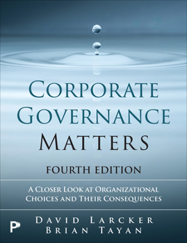 Paperback Corporate Governance Matters Book