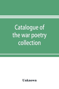 Paperback Catalogue of the war poetry collection Book