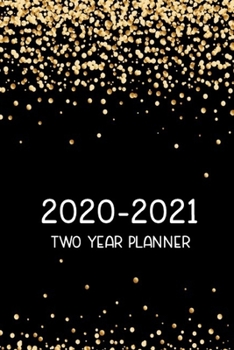 Paperback 2020-2021 Two Year Planner: 24 Month Yearly Planner Monthly Calendar Book