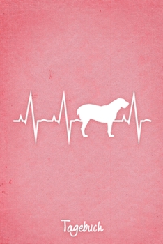 Tagebuch: Rosanes liniertes Alabai Hunde Journal Herzschlag ca DIN A5 weiß liniert 110 Seiten (German Edition)