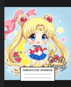 Notebook: Anime Japan Sailor Moon Soft Glossy Cover Graph Paper Pages Book 7.5 x 9.25 Inches 110 Pages