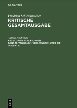 Hardcover Vorlesungen Über Die Dialektik [German] Book