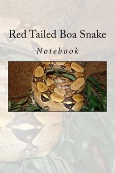 Paperback Red Tailed Boa Snake: Notebook Book