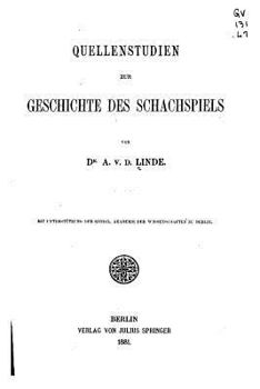 Paperback Quellenstudien Zur Geschichte des Schachspiels [German] Book