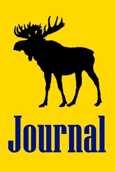 Paperback Journal: Moose Hunting Blank Lined Journal Book