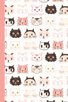 Planner: Simple Undated On-The-Go Weekly Schedule Organizer and Appointment Calendar with Notes Sections | Cat Lovers Edition | Whimsical Illustrated Cover Design