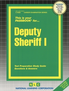 Spiral-bound Deputy Sheriff I: Passbooks Study Guide Book