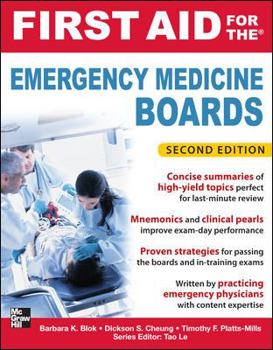 Paperback First Aid for the Emergency Medicine Boards 2/E (First Aid Series) Book