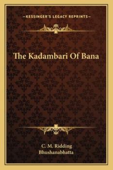 Paperback The Kadambari Of Bana Book