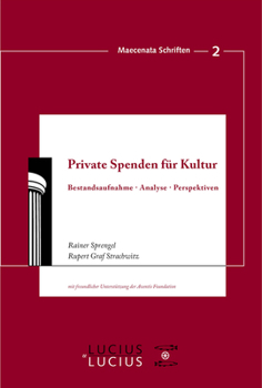 Paperback Private Spenden für Kultur [German] Book