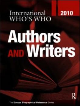 Hardcover International Who's Who of Authors & Writers 2010 Book