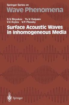 Paperback Surface Acoustic Waves in Inhomogeneous Media Book