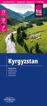 Map Kyrgyzstan : 1:700 000 Map (German and English Edition) Book