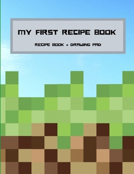 Paperback My First Recipe Book: Pixel Block Book