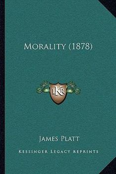 Paperback Morality (1878) Book