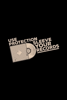 Paperback Use protection sleeve your records: 6x9 VINYL - grid - squared paper - notebook - notes Book