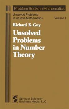 Hardcover Unsolved Problems in Number Theory Book