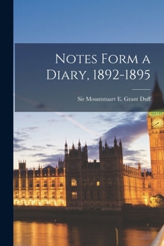 Paperback Notes Form a Diary, 1892-1895 Book