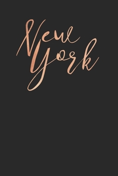 New York Rose Gold Cover Journal for NYC Lovers