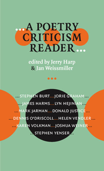 Paperback A Poetry Criticism Reader Book