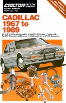 Paperback Cadillac 1967-89 All U.S. and Canadian Models of Deville, Eldorado, Fleetwood, Seville, Commercial Chassis, Including Diesel and V8-6-4 Engines Book