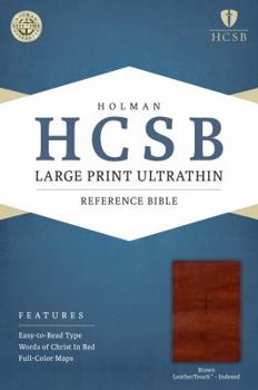 Imitation Leather Large Print Ultrathin Reference Bible-HCSB [Large Print] Book