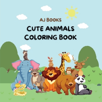 Paperback Cute animals coloring book