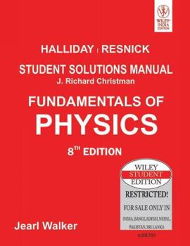 Paperback [ Fundamentals of Physics, Student Solutions Manual ] By Halliday, David ( Author ) [ 2010 ) [ Paperback ] Book