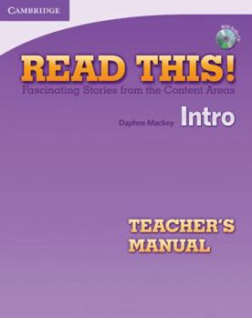 Paperback Read This! Intro Teacher's Manual with Audio CD: Fascinating Stories from the Content Areas Book