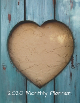2020 Monthly Planner Heart Design 8 1/2" x 11"