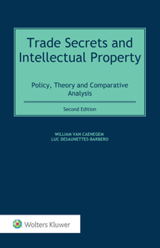 Hardcover Trade Secrets and Intellectual Property: Policy, Theory and Comparative Analysis Book