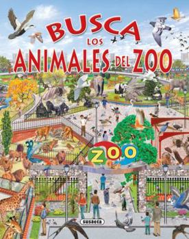 Hardcover Busca Los Animales del Zoo [Spanish] Book