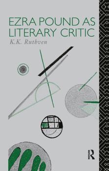 Hardcover Ezra Pound as Literary Critic Book
