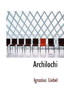 Paperback Archilochi Book