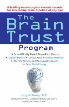 Hardcover The Brain Trust Program: A Scientifically Based Three-Part Plan to Improve Memory, Elevate Mood, Enhance Attention, Alleviate Migraine and Meno Book