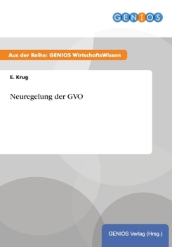 Paperback Neuregelung der GVO [German] Book