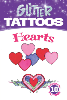 Paperback Glitter Tattoos Hearts Book