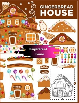 Paperback Gingerbread house: Coloring Book for Kids and Adults with Fun, Easy, and Relaxing (Coloring Books for Adults and Kids 2-4 4-8 8-12+) High Book