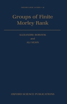 Hardcover Groups of Finite Morley Rank Book