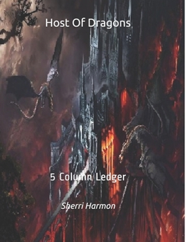 Paperback Host Of Dragons: 5 Column Ledger Book