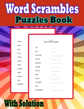 Paperback Word Scrambles Puzzle Book With Solution: (2000+ Word Scramble Puzzles: A Genuine Brain Health Activity Book) Book