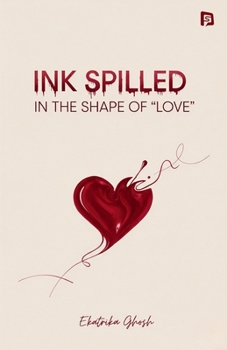 Paperback Ink Spilled in the Shape of 'Love Book