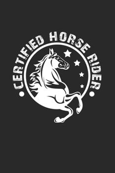 Certified horse rider: 6x9 Horse | dotgrid | dot grid paper | notebook | notes