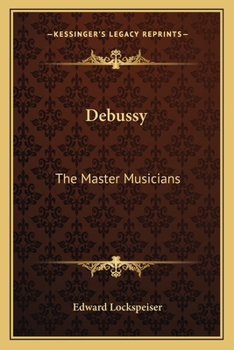 Paperback Debussy: The Master Musicians Book