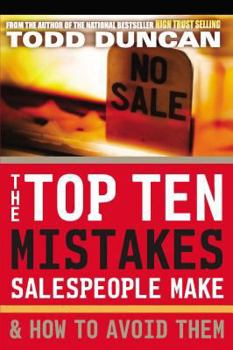 Paperback The Top Ten Mistakes Salespeople Make and How to Avoid Them Book