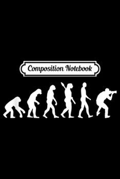Composition Notebook: funny photography evolution for photographer Journal/Notebook Blank Lined Ruled 6x9 100 Pages