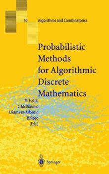 Hardcover Probabilistic Methods for Algorithmic Discrete Mathematics Book