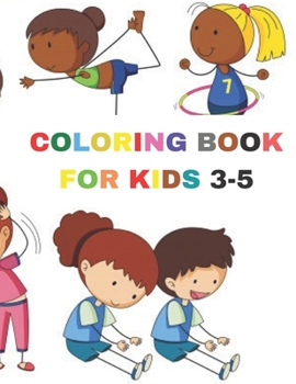 Paperback coloring book for kids 3-5: 50 Coloring Pages, Gift for Kids, Ages 3, 4, 5, Multi Book