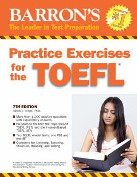 Paperback Practice Exercises for the TOEFL: Test of English as a Foreign Language Book