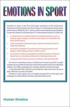 Hardcover Emotions in Sport Book